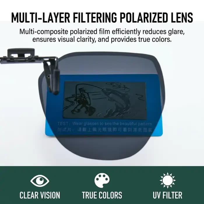 KLASSNUM Lunettes de soleil polarisées à clipser