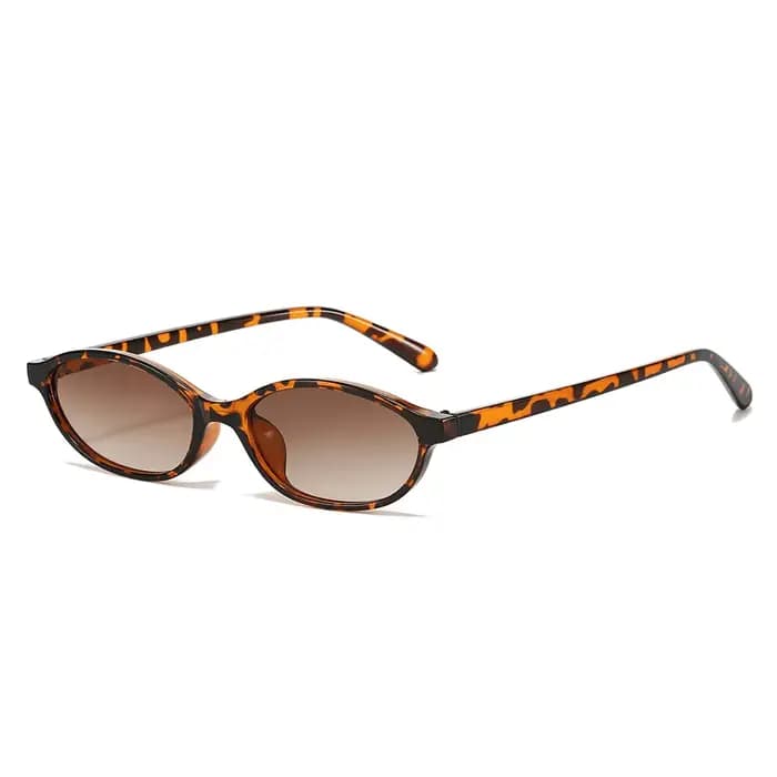 Lunettes de soleil marron léopard pour femmes