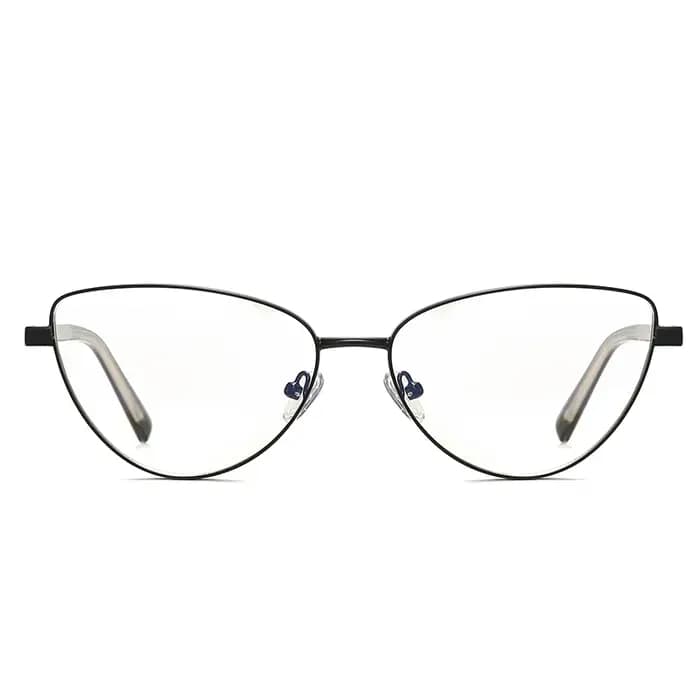 Lunettes œil de chat pour femmes, monture en alliage, jante complète, marque de styliste élégante, l