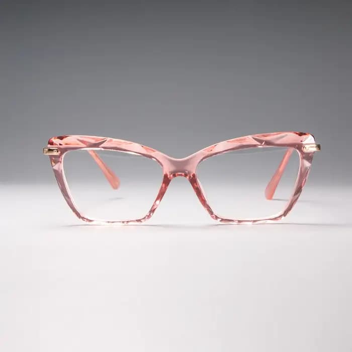 H45591 femmes mode diamant style cadre carré lunettes montures optique ordinateur