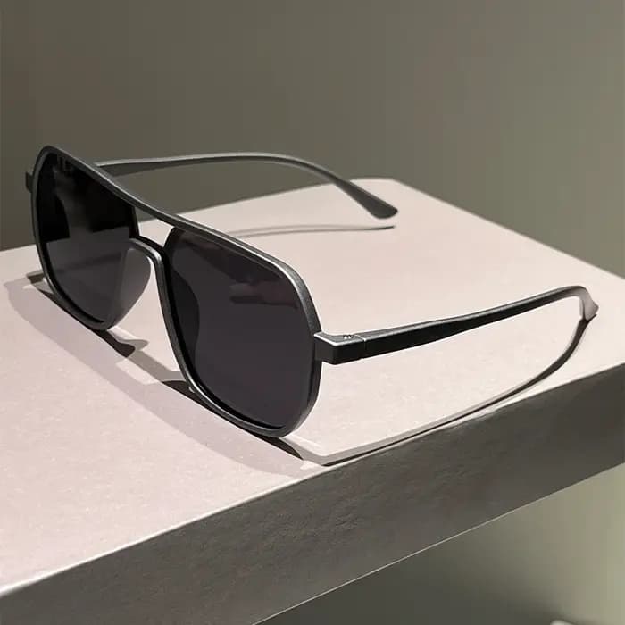 KAMMPT lunettes de soleil à jante irrégulière hommes 2025 nouvelle mode Vintage Double pont nuances femmes
