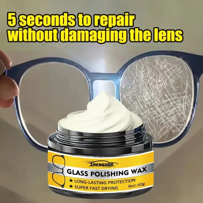 Crème de réparation des rayures sur les lunettes - Polissage et élimination des rayures sur les verr