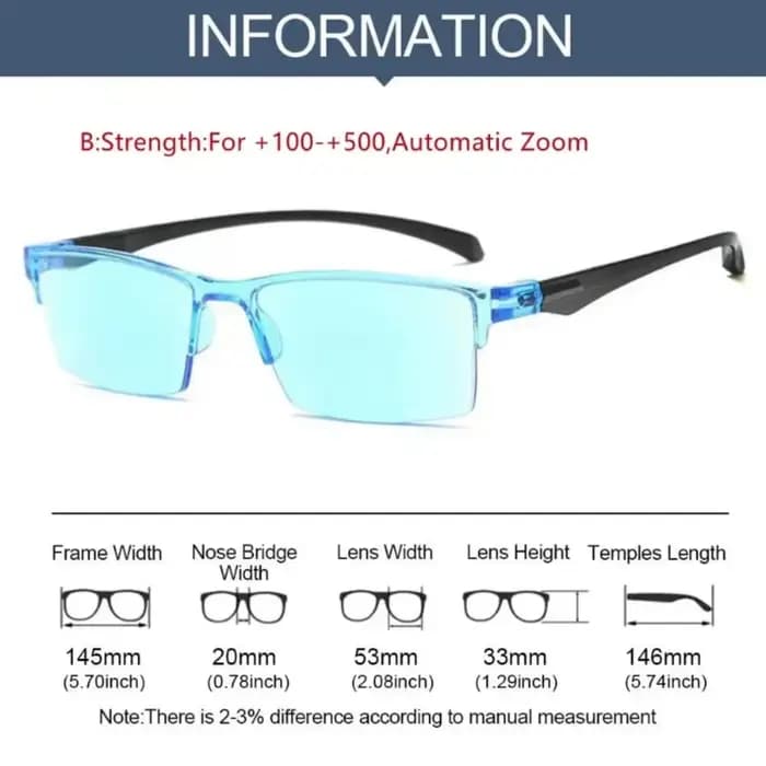 Lunettes de lumière bleue sans monture pour hommes et femmes