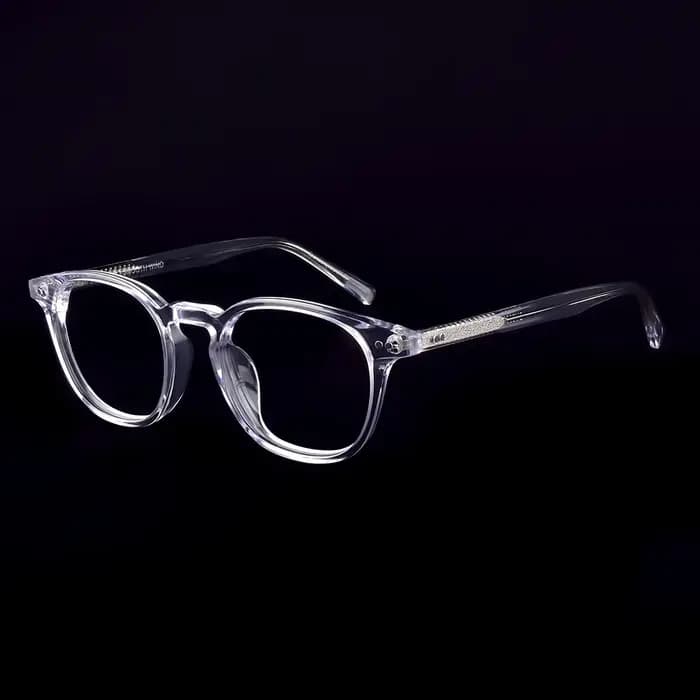 Classique épais acétate lunettes cadre Vintage rond hommes femmes dégradé cadres