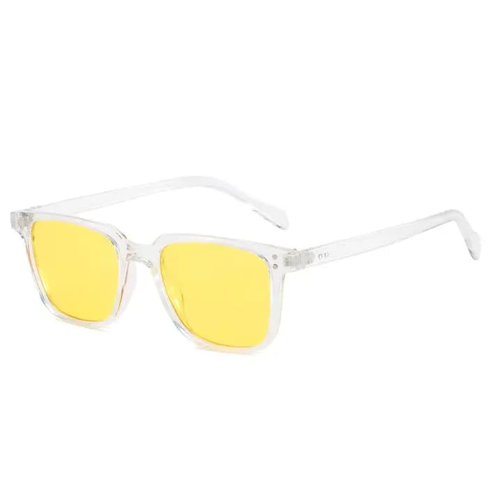 Lunettes de soleil carrées vintage de luxe pour hommes et femmes