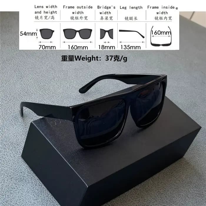 Vazrobe 160mm surdimensionné hommes lunettes de soleil polarisées femmes noir tortue