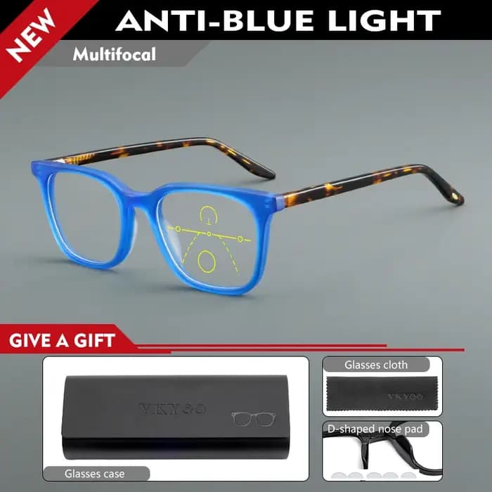 Lunettes rétro classiques VICKI pour hommes et femmes. Haute qualité. Anti-lumière bleue. Sur mesure
