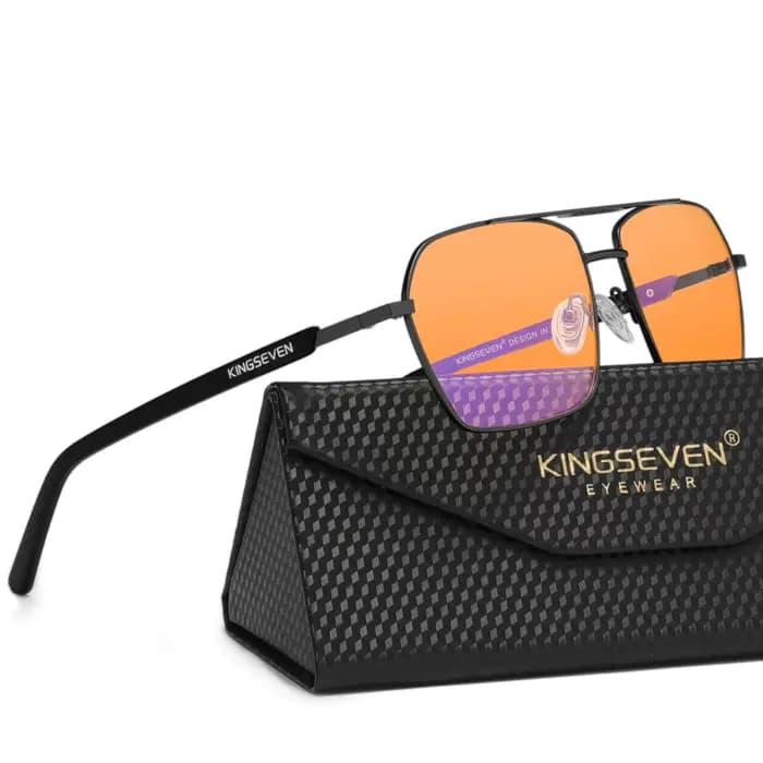 KINGSEVEN lumière bleue bloquant lentille transparente lunettes hommes/femmes ordinateur Anti-rayon