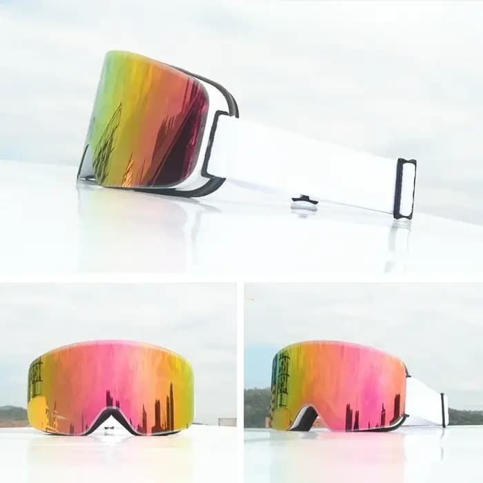Lunettes de Ski 100% Protection UV400 Anti-buée lentille Interchangeable