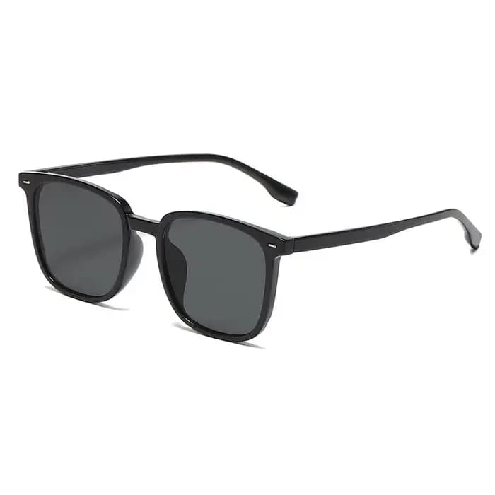 Lunettes de soleil myopie à cadre noir pour hommes