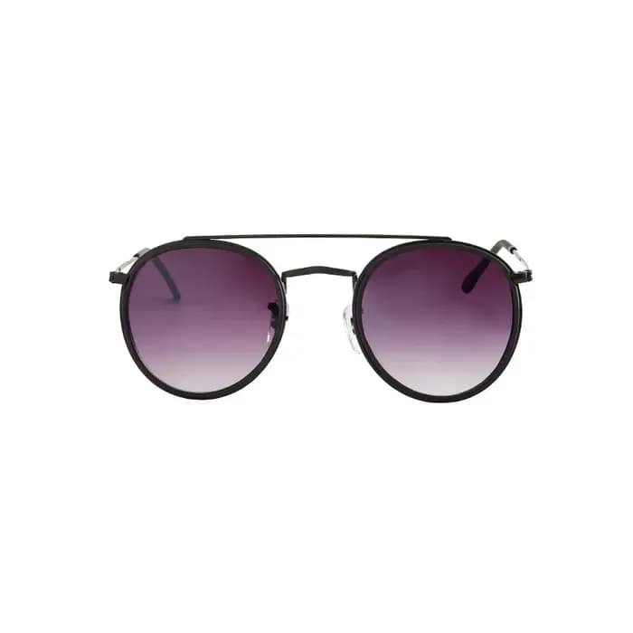 Shonemes lunettes de soleil rondes Vintage Double pont conduite nuances cadre en métal extérieur UV400