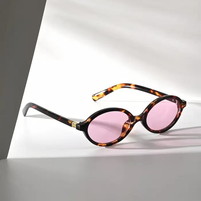 Lunettes de soleil ovales rétro pour hommes et femmes