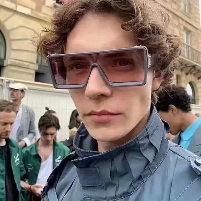 CHHC-Lunettes de soleil de printemps et d'été, grandes lunettes de soleil carrées, lentille une pièce, UV400, les plus récentes, 2022