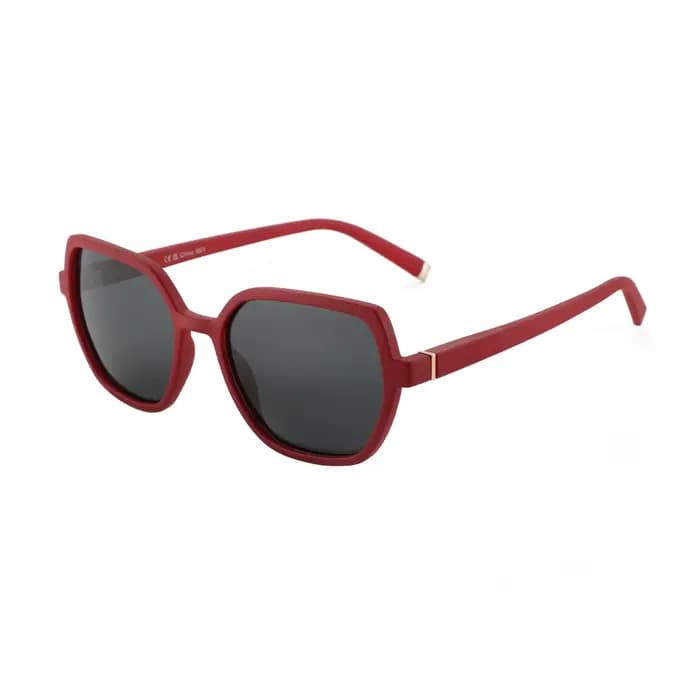 Lunettes de soleil hexagonales polarisées à petits visages pour femmes