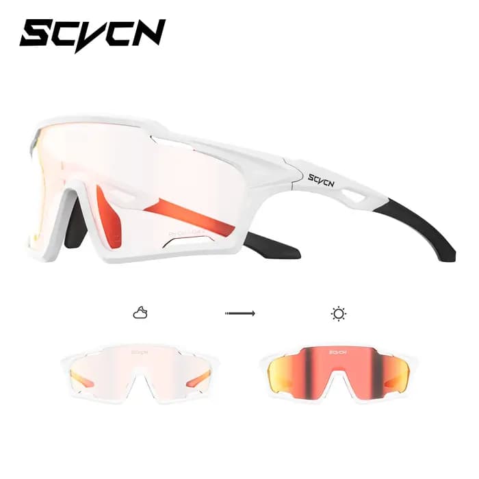 Lunettes de cyclisme et de montagne photochromiques SCVCN unisexes