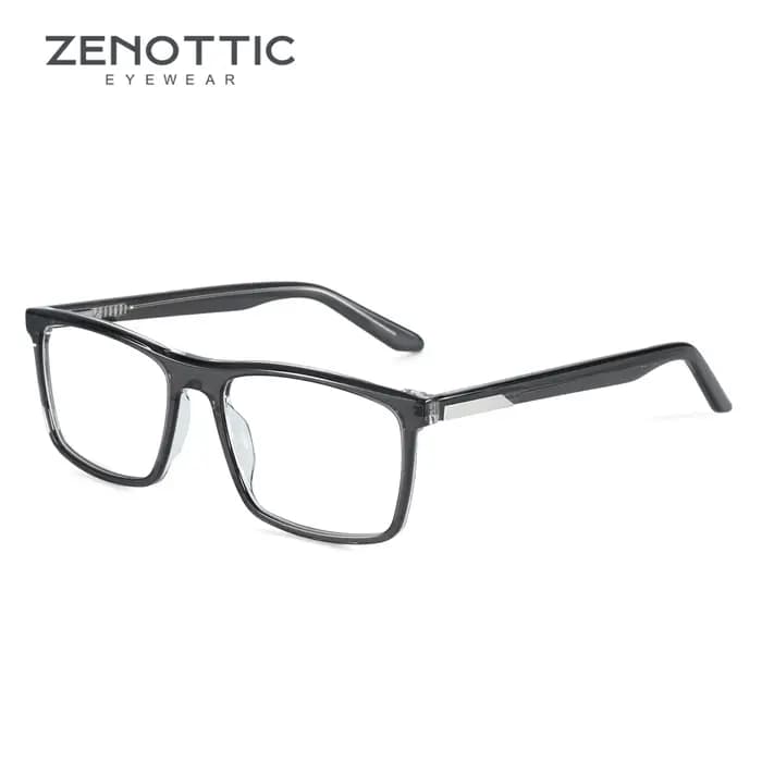 ZENOTTIC tendance lunettes optiques en acétate grand cadre carré solide épissage lunettes mode sans