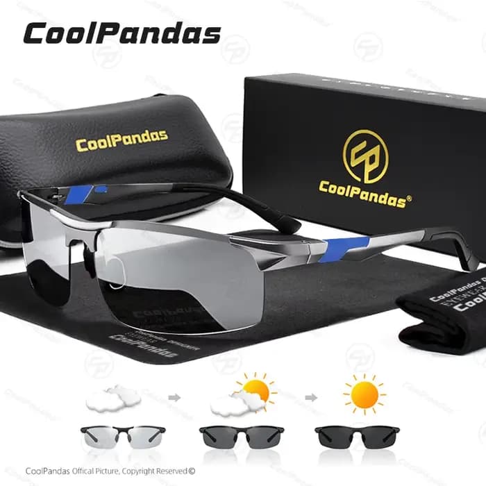 Lunettes de soleil polarisées photochromiques pour hommes