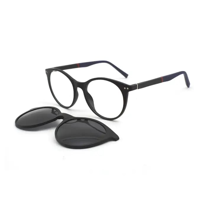 Lunettes de soleil magnétiques rondes pour femmes et hommes