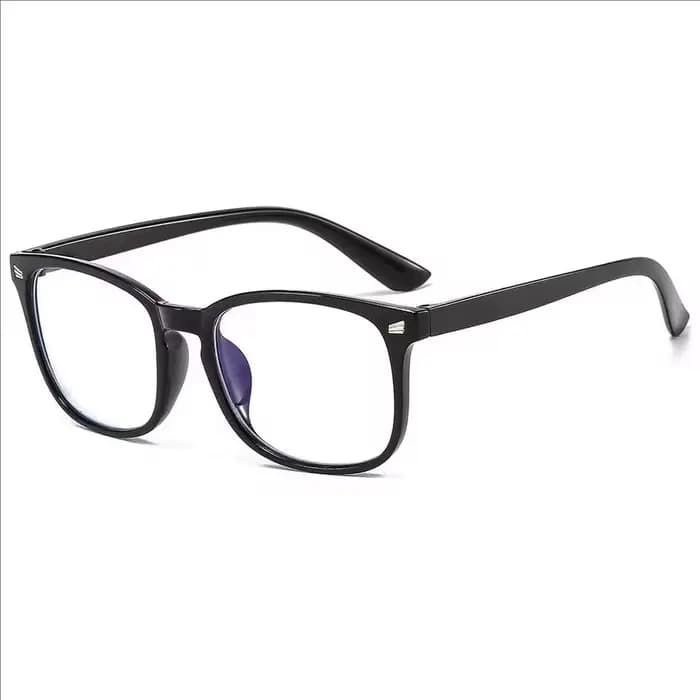 Lunettes à lentilles transparentes carrées minimalistes, barrière de lumière bleue, adaptées à un us