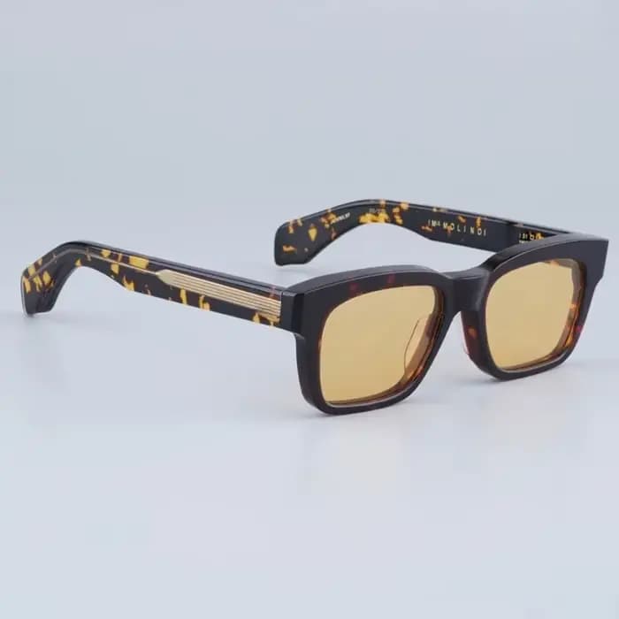 JMM Molino lunettes de soleil carrées avec rivet fait à la main classique Vintage acétate marque de créateur