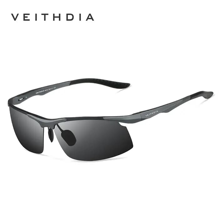 Lunettes de soleil de marque VEITHDIA en aluminium pour hommes