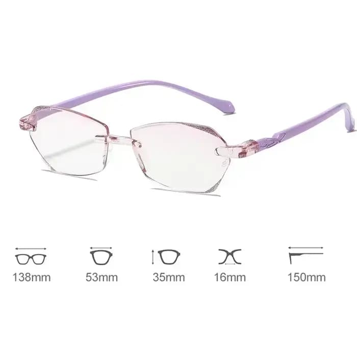 Lunettes de lecture coupe diamant pour femmes