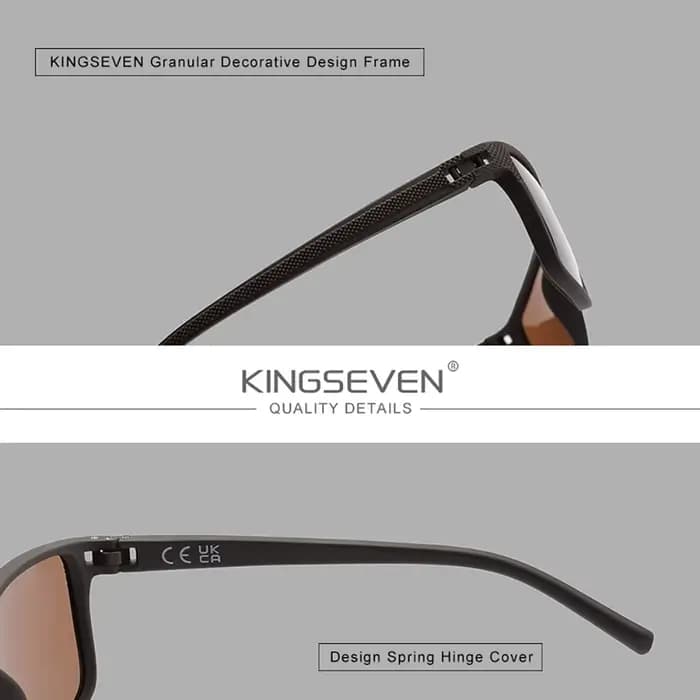 KINGSEVEN marque originale mode lunettes de soleil Rectangle UV400 polarisé femmes hommes lunettes d