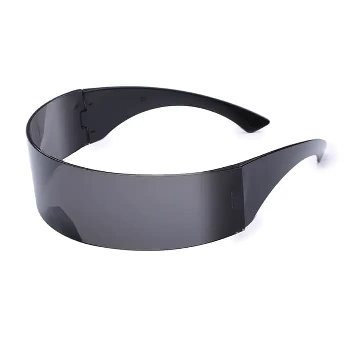 Futuriste étroit cyclope visière lunettes de soleil Laser lunettes hommes UV400 lunettes de soleil p