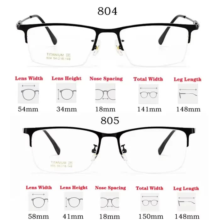 YIMARUILI-Lunettes optiques carrées ultra-légères pour hommes, demi-monture, titane pur, rétro, affa