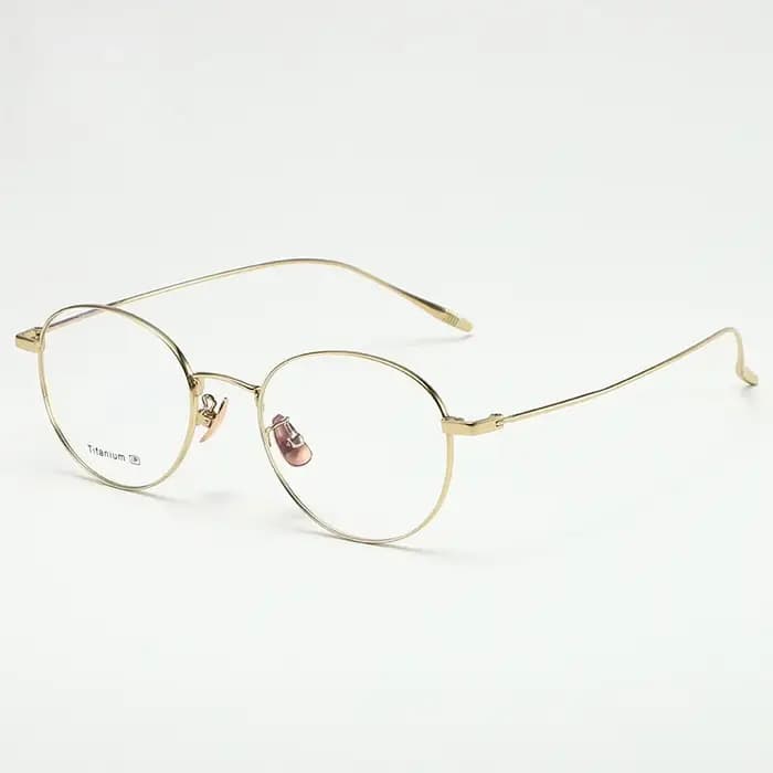 MOMOJA lunettes rondes rétro mode Ultra léger pur titane monture