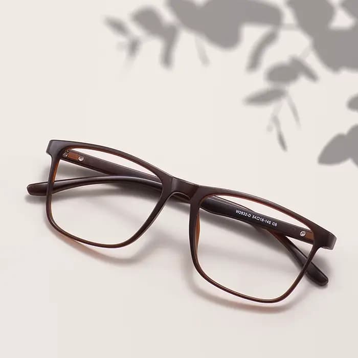 Grand cadre de lunettes rectangulaire TR90 pour hommes et femmes