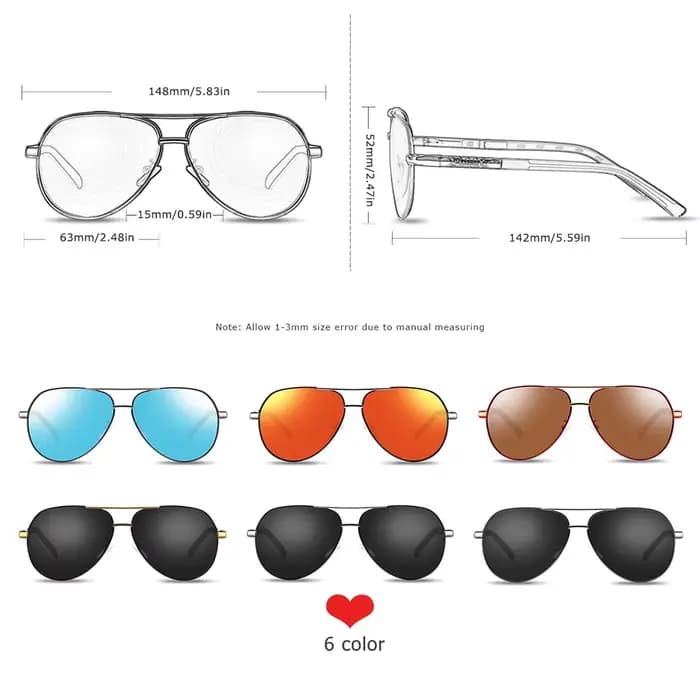 BARCUR hommes lunettes de soleil polarisées homme concepteur lunettes rouges classique lunettes de s