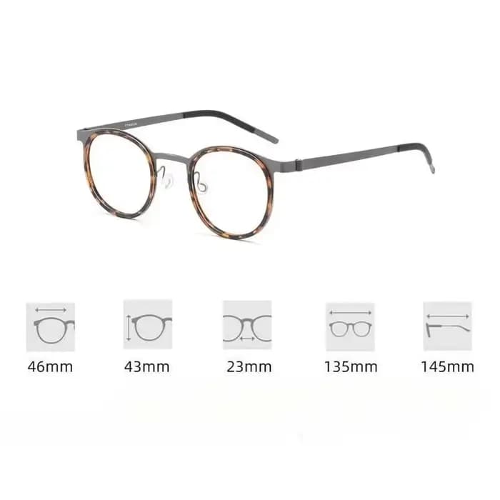 Lunettes de lecture à monture métallique de luxe pour hommes