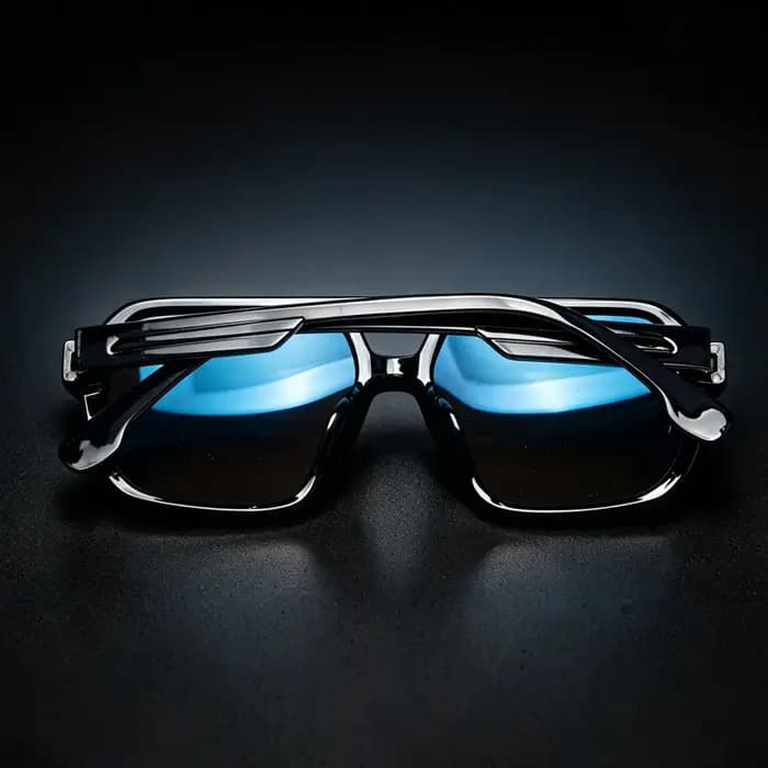 Lunettes de soleil polarisées aviateur homme femme 2026 rétro carrées double pont vintage UV400 conduite extérieur