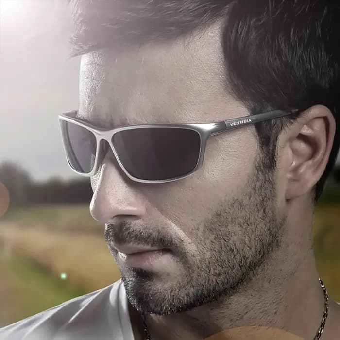 VEITHDIA lunettes de soleil en aluminium hommes polarisées UV400 lentille Sport en plein air conduit