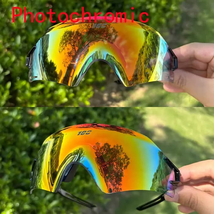 Lunettes de cyclisme photochromiques tendance pour hommes