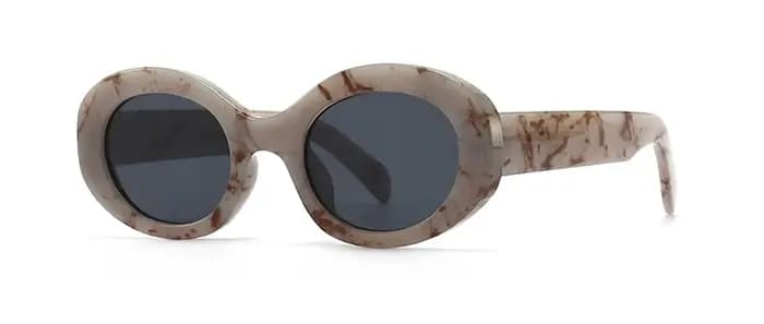 Vintage petites lunettes De soleil ovales femmes marque De luxe concepteur noir femme