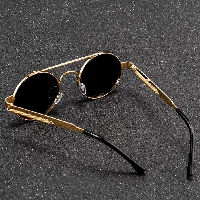 Lunettes de soleil Steampunk vintage pour hommes et femmes