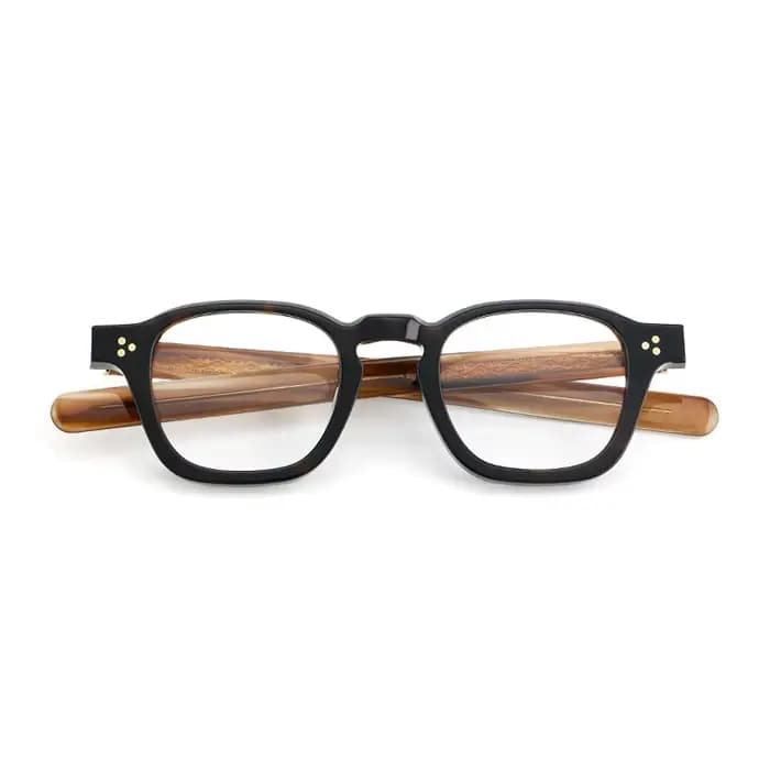 Premium fait à la main petit carré acétate lecture optique myopie lunettes cadre hommes femmes classique rétro Rivet