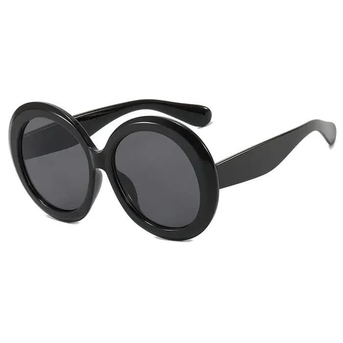 Lunettes de soleil rondes surdimensionnées pour femmes et hommes