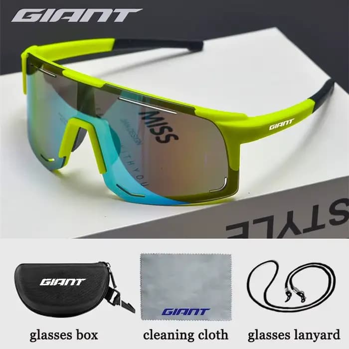 Lunettes de soleil de pêche de cyclisme de qualité professionnelle géante-Protection UV