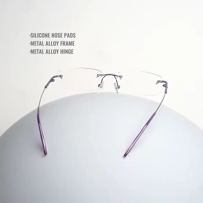 Toketorism Lunettes sans monture pour femme pour myopie hypermétropie
