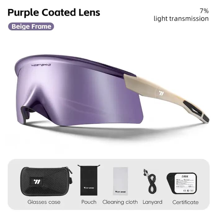 Lunettes de cyclisme WEST BIKING Aero Beak Man