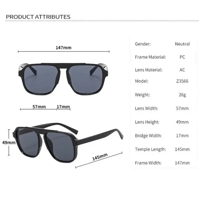 Lunettes de soleil oversize pour hommes