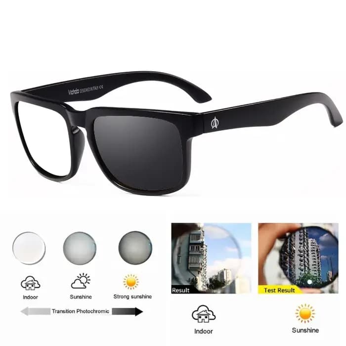 Lunettes de Sport photochromiques carrées pour myopie