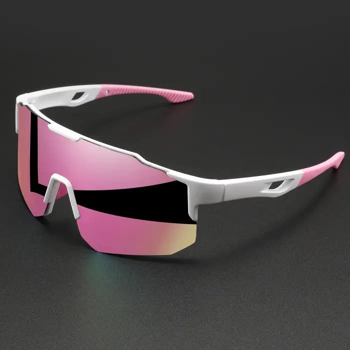 Lunettes de soleil sportives unisexes surdimensionnées et colorées