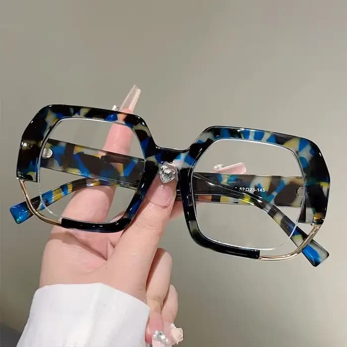 GM LUMIAS lunettes carrées surdimensionnées femmes 2025 mode lumière bleue blocage montures optiques