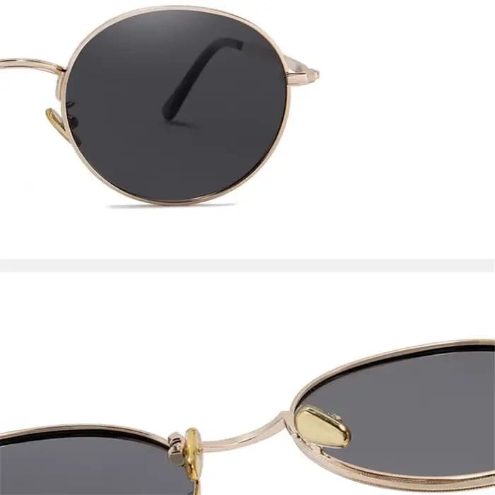 Steampunk lunettes de soleil polarisées rondes avec Prescription femmes hommes UV400 Anti-éblouissement myopie