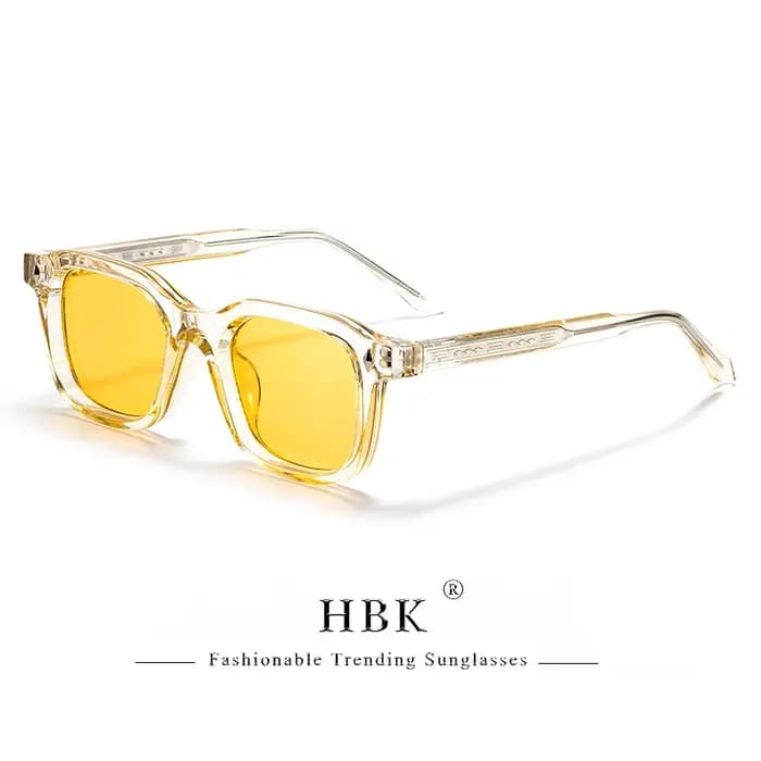 Lunettes de soleil carrées élégantes HBK pour hommes