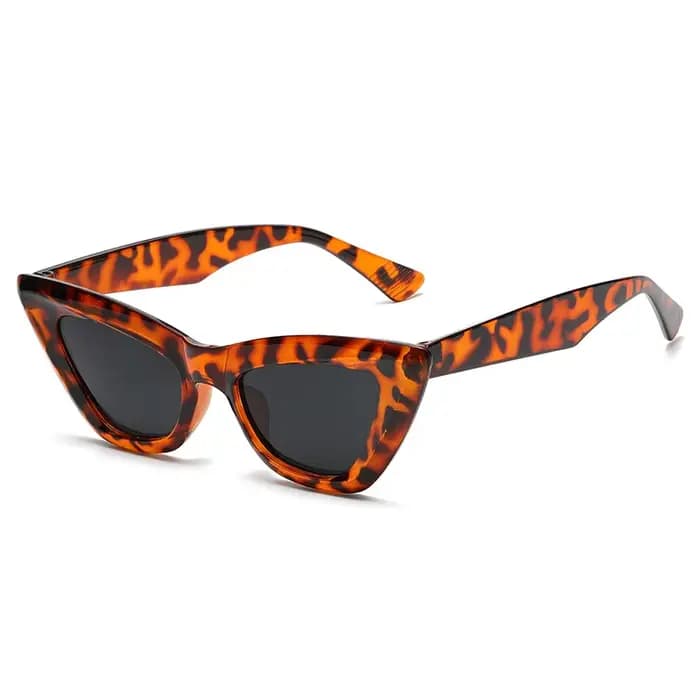 OEC CPO rétro œil De chat lunettes De soleil femmes mode coloré vert